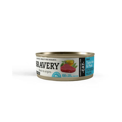 Bravery Wet Food Lomo de Atun y Guisantes Gato Adulto Lata 70 g