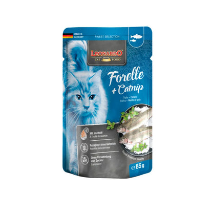 Leonardo Sobres Trucha y Catnip 85 g