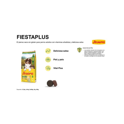 Pack 2 x Josera Fiesta Plus Perro 12.5 k