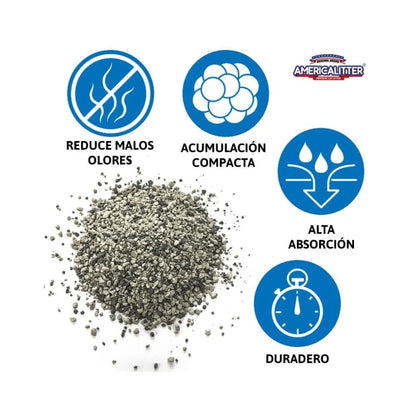 America Litter Ultra Odor Seal Talco Bebé 15 kg