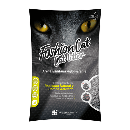 Arena Sanitaria Fashion Cat Carbón Activado 4 kg