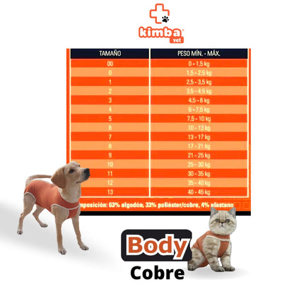 Body Cobre Castración Perros Machos