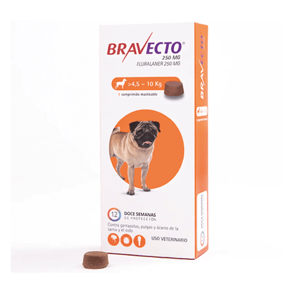 Bravecto Perro 4.5 - 10 kg (250 mg)