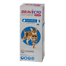 Bravecto Plus Gato 2.8 - 6.25 kg (250 mg)