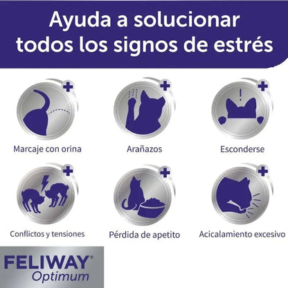 Feliway Optimum Difusor + Recambio 48 ml