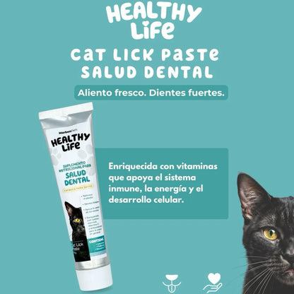 Healthy Life Lick Paste Gatos Salud Dental 110 g