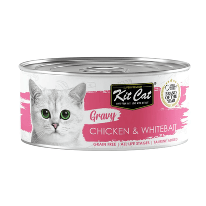 Kit Cat Gravy - Chicken & Whitebait - Lata 70 g