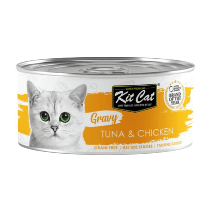 Kit Cat Gravy - Tuna & Chicken - Lata 70 g