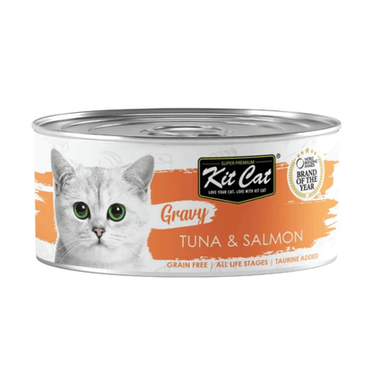 Kit Cat Gravy - Tuna & Salmón - Lata 70 g
