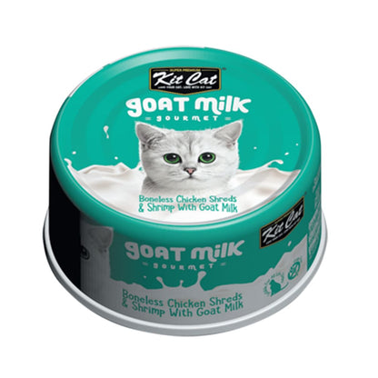 Lata Kit Cat Goat Milk Gourmet Chicken & Shrimp 70 g
