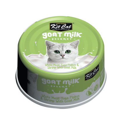 Lata Kit Cat Goat Milk Gourmet Tuna & Shrimp 70 g