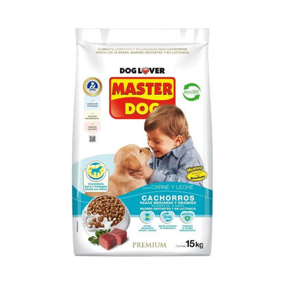 Master Dog Cachorro Carne y Leche 15 kg