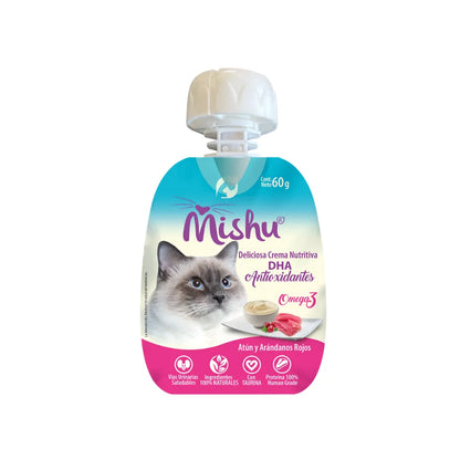 Mishu Snack Gato Atún y Arándanos Rojos 60 g