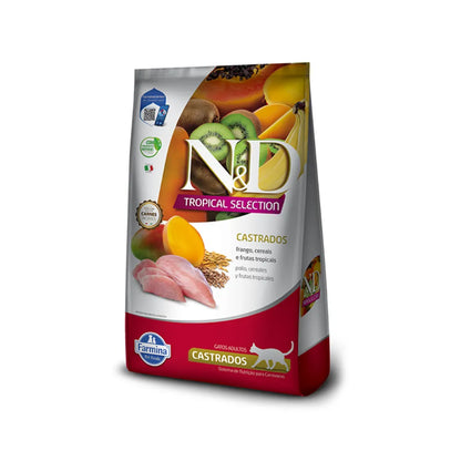 N&D Tropical Gato Adulto Castrado Pollo 1,5 kg