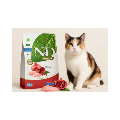 N&D Prime Gato Pollo & Granada Castrados 7,5 kg
