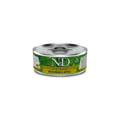 N&D Prime Jabali & Manzana Lata 80Gr