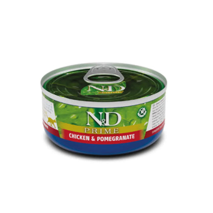 N&D Prime Pollo & Granada Lata 80Gr