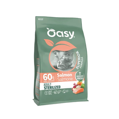 Oasy Superior Gato Adulto Esterilizado Salmón 1,5 kg
