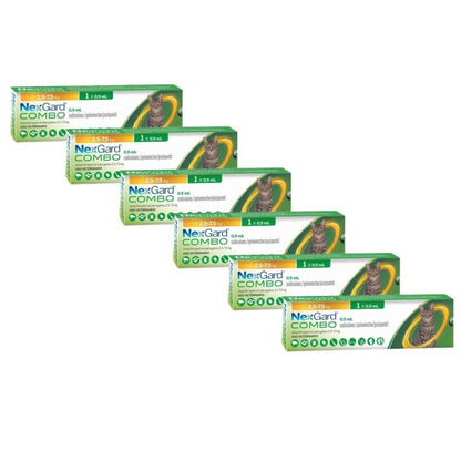 Pack 6x Nexgard Combo Gato 2.5 - 7.5 kg