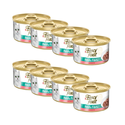 Pack 8x Fancy Feast Lata Grilled Salmon 85 g