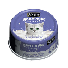 Pack 24x Kit Cat Goat Milk Gourmet Chicken & Crab 70Gr