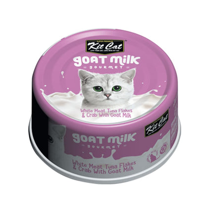 Lata Kit Cat Goat Milk Gourmet Tuna & Crab 70 g